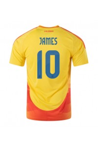 Colombia James Rodriguez #10 Voetbaltruitje Thuis tenue Copa America 2024 Korte Mouw